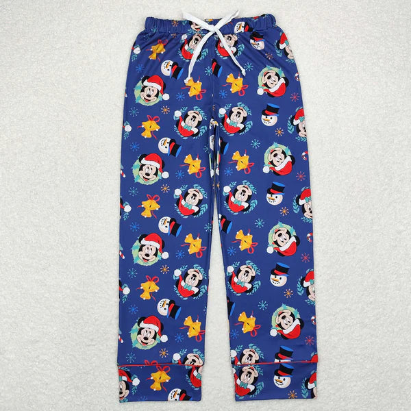 P0568 Adult Christmas cartoon mouse navy blue pants