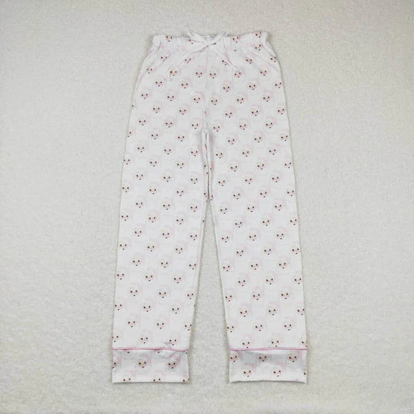 P0269 Adult Santa Claus pink and white trousers