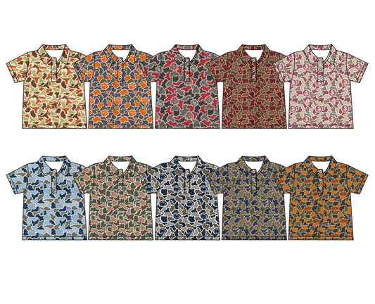 26.1.8 Custom MOQ:3 or 5 pcs each design milk silk Sibling baby boy clothes team camouflage short sleeve tops 10