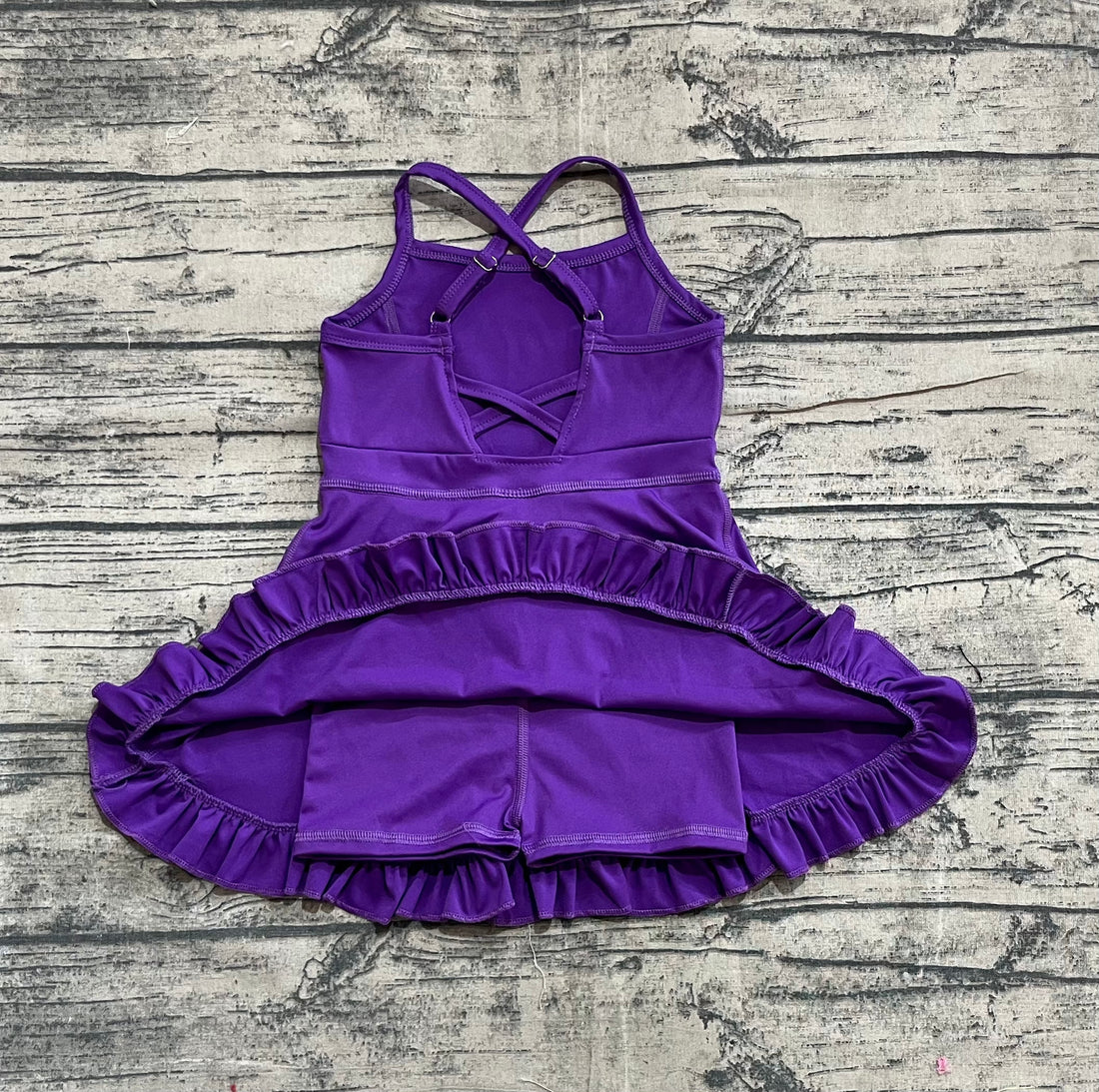 5.20 S0554 Baby Girls Purple Athletic Active Wear Knee Length Dress Preorder