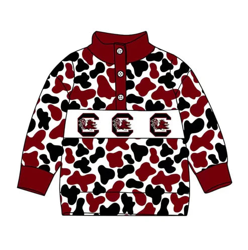 10.13 Custom Moq 8 Baby Boys Carolina Team Buttons Pullovers Tops