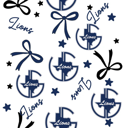 10.9 Custom Moq 5 Baby Girls Blue Lions Team Zipper Hoodies Tops