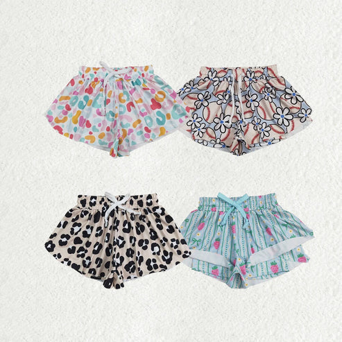 6.2 Sibling Baby Girls Skorts Ruffle Summer Shorts Bottoms
