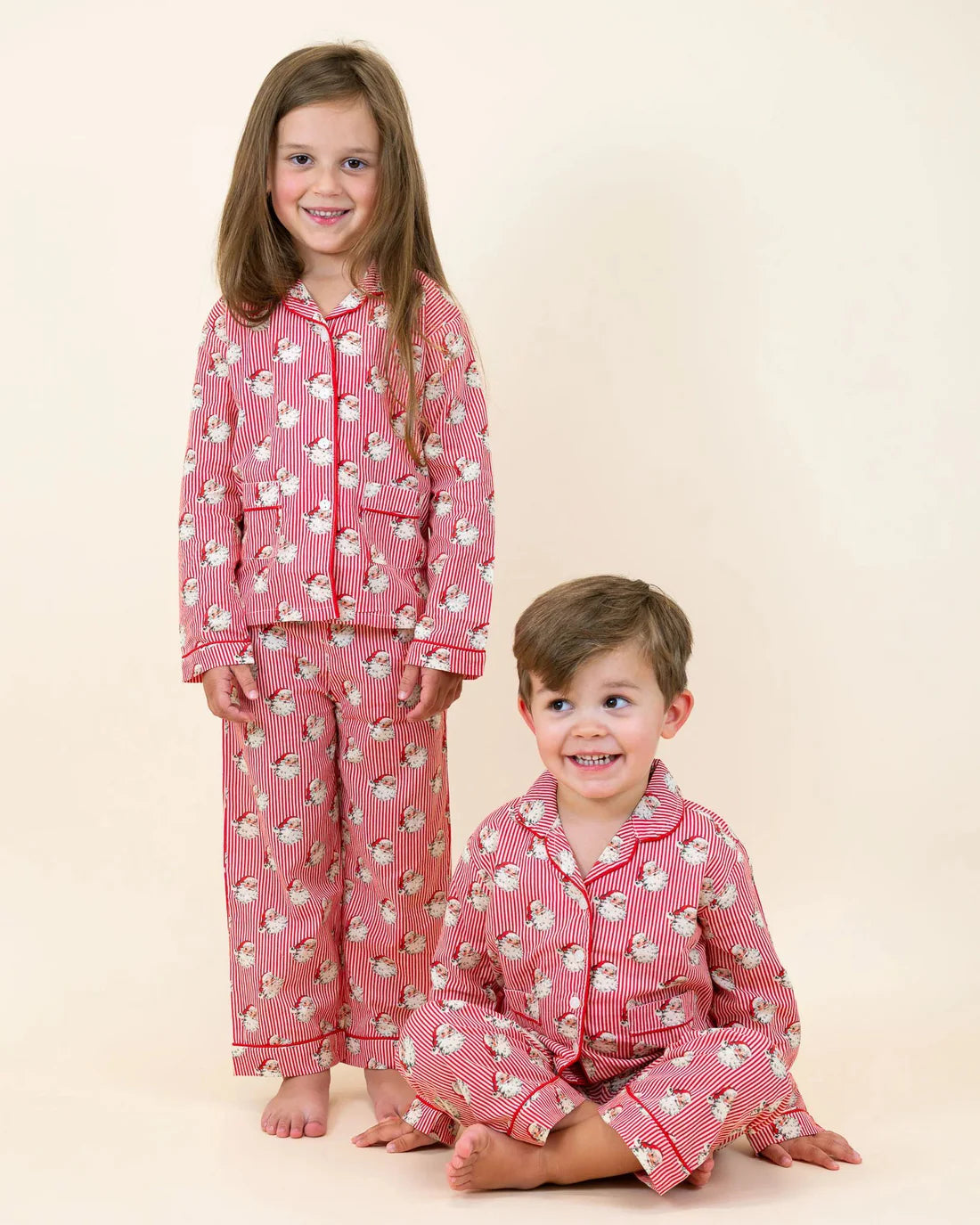 5.24 GLP1937 Baby Kids Christmas Santa Tops Pants Pajamas Clothes Sets Preorder