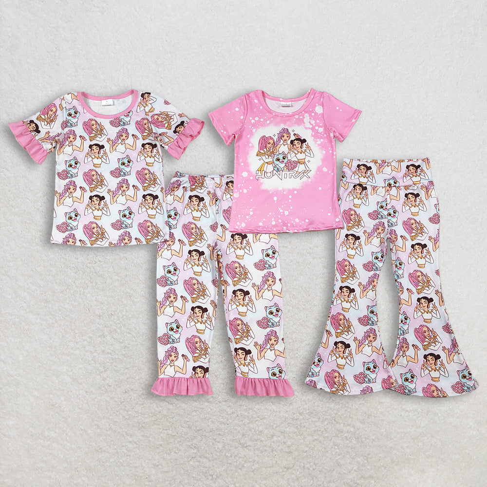 12/18m-14/16t Sibling Baby Boys girls clothes summer cartoon kpop short sleeve pants Clothes Sets