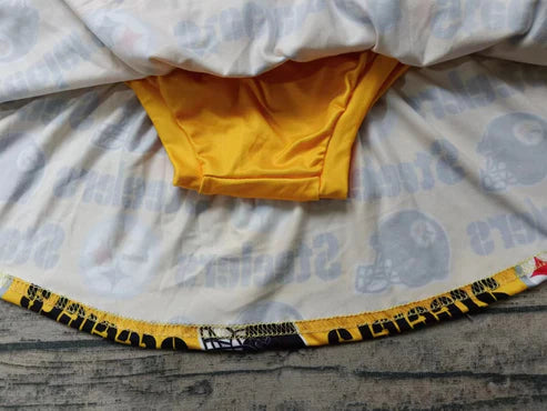5.6 Baby Girls Steelers Team Hooded Top Skirts Clothes Sets preorder(moq 3)