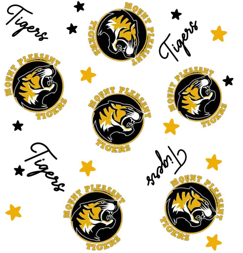 10.11  Custom Moq 8 Baby Boys Gold Tigers Team Zipper Hoodies Tops