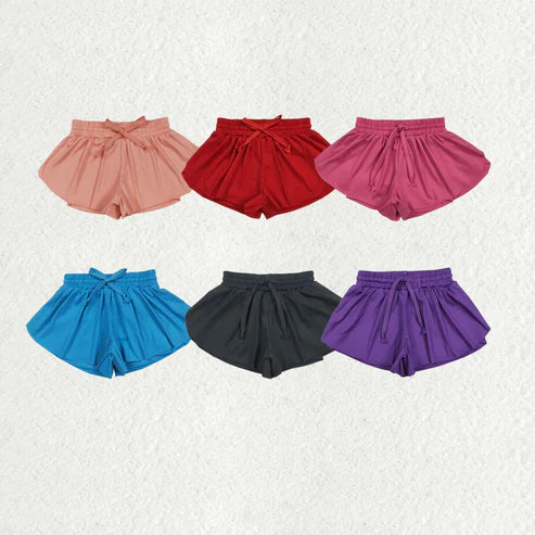 6.2 Sibling Baby Girls Colorful Skort Yoga Shorts Bottoms