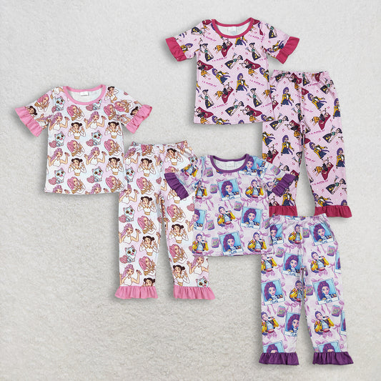 12/18m-14/16t Sibling Baby Boys girls clothes summer cartoon kpop short sleeve pants Clothes Sets