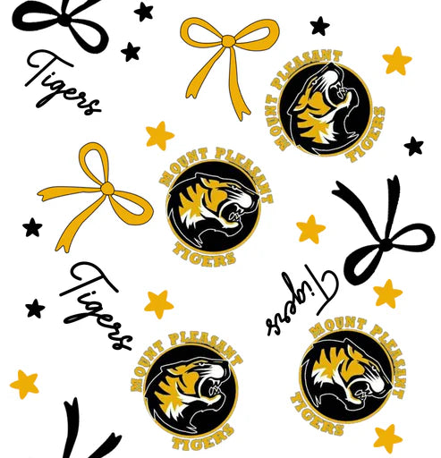 10.11   Custom Moq 8 Baby Girls Gold Tigers Team Zipper Hoodies Tops