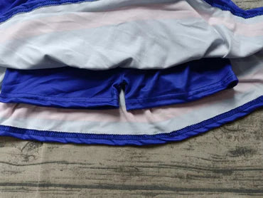 6.28 Custom order MOQ:3pcs each design baby girl clothes state girl skirt set 3