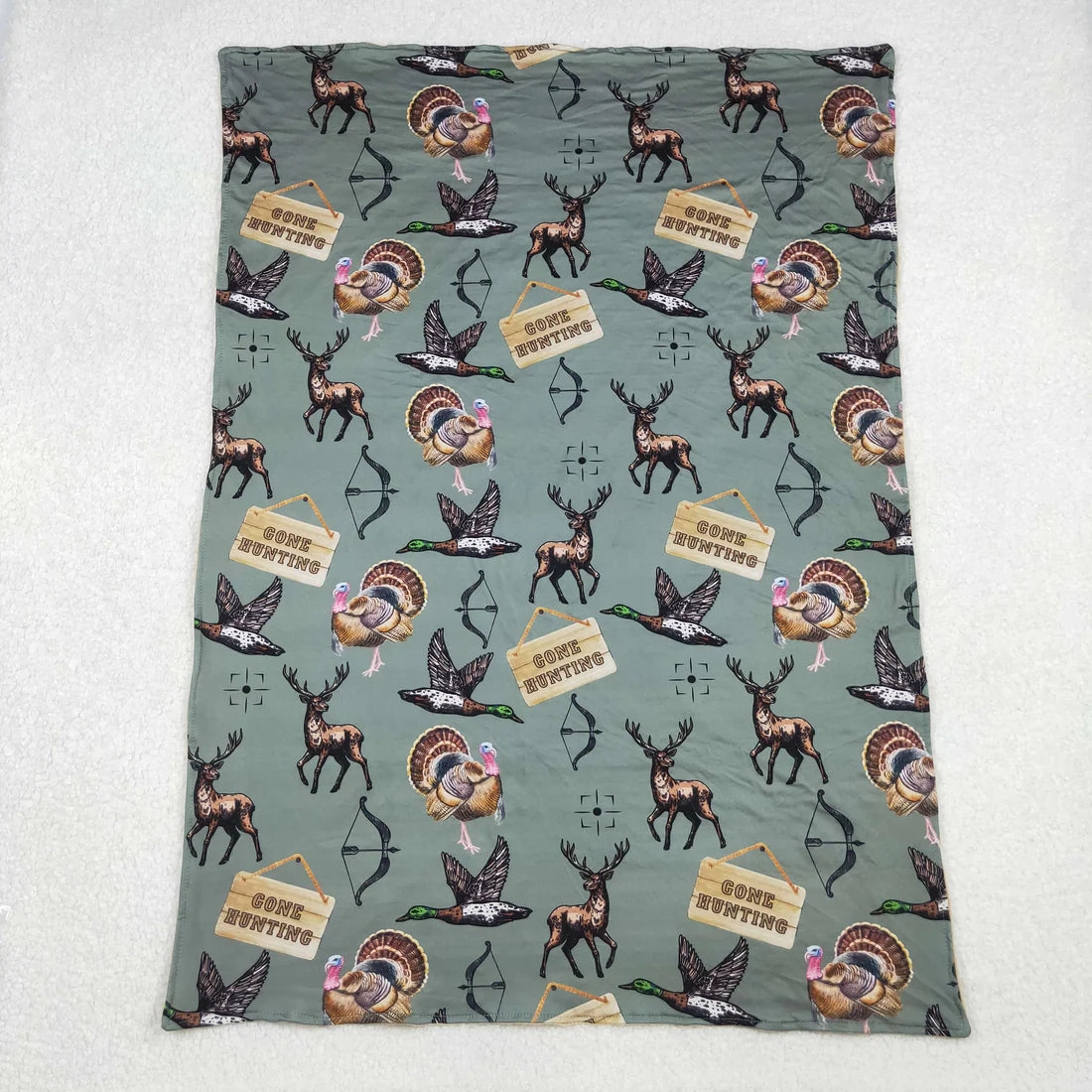 10.18 BL0151 Baby Toddler Children Hunting Deer Ducks Blanket