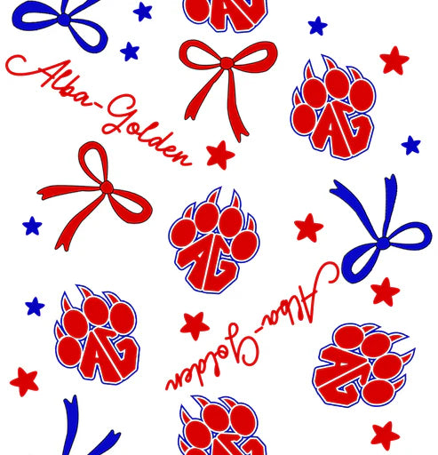 10.10Custom Moq 8 Baby Girls Red AG Team Zipper Hoodies Tops