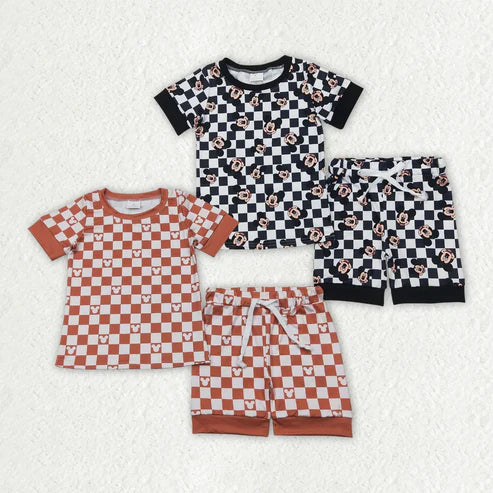 4.9  Sibling Baby Girls Cartoon Mouse Top Tee Shorts Pajamas Clothes Sets