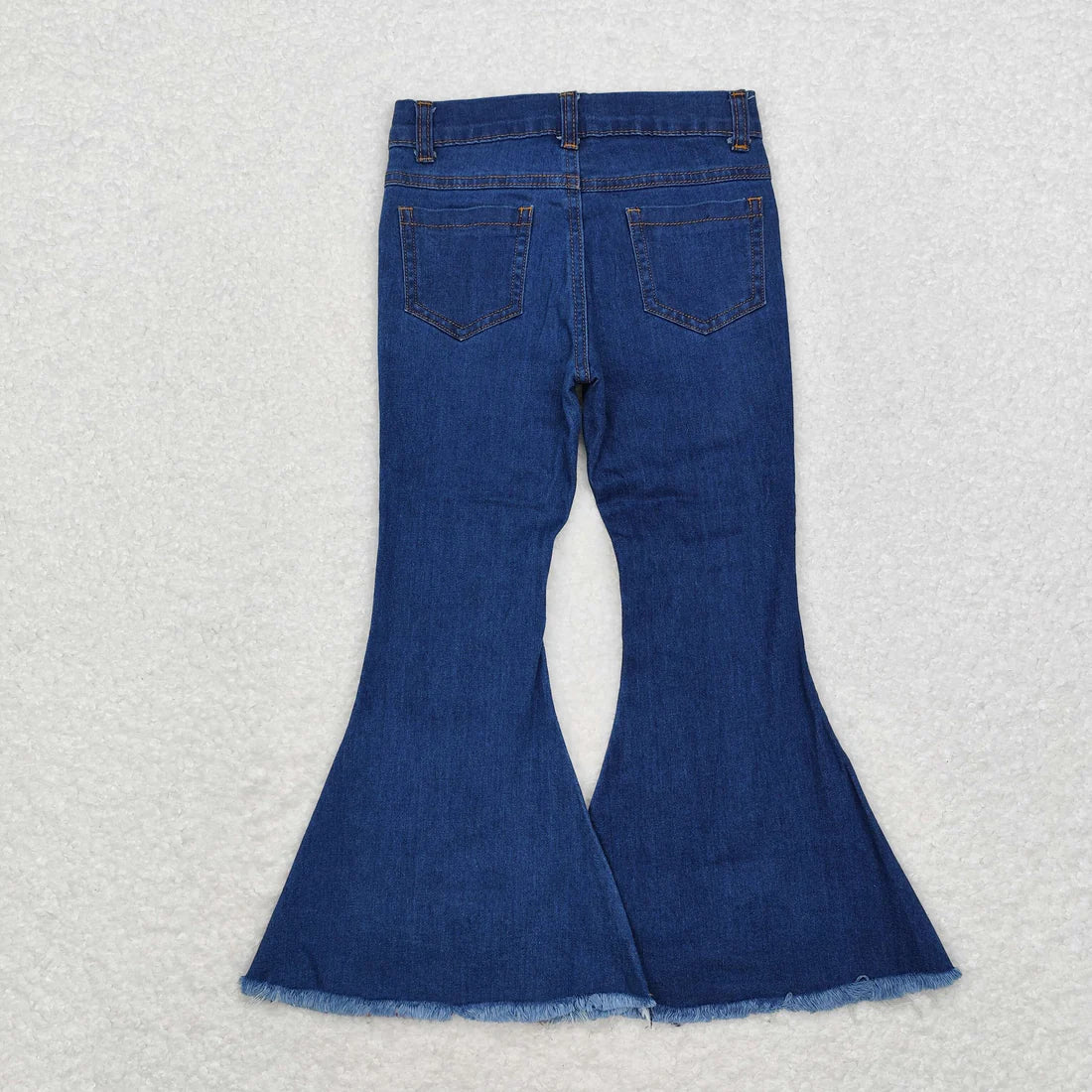 L-3.7  P0532 Dark denim pants with red sequins