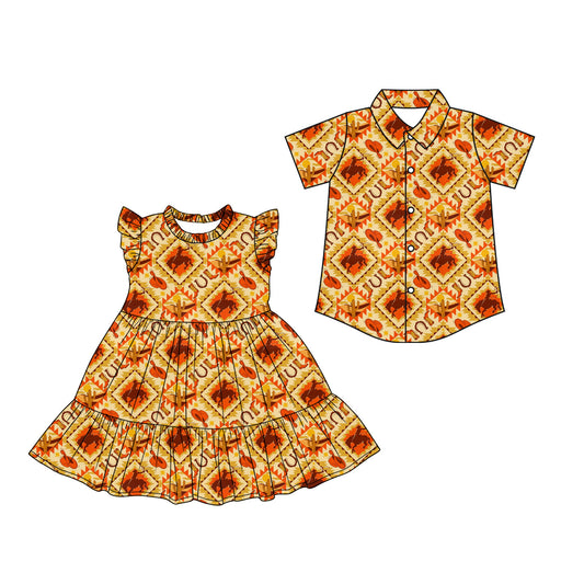 26.1.19 Custom (Moq 3 or 5) Sibling Baby Girl boy boot Short Sleeve Shorts Sets Kids Dress top