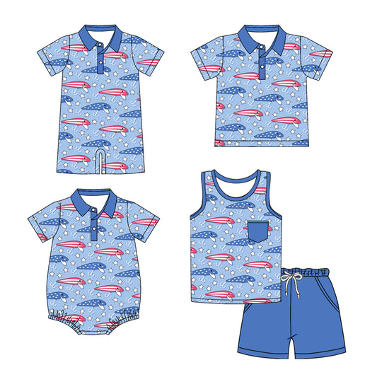 26.1.1 Custom MOQ:3 or 5 pcs each design milk silk Sibling baby boy clothes short sleeve shorts sets and top and romper 2