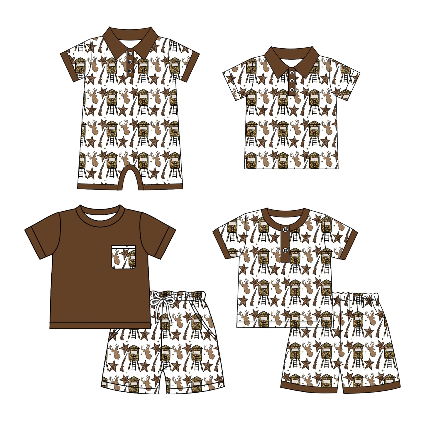 26.1.6 Custom MOQ:3 or 5 pcs each design milk silk Sibling baby boy clothes short sleeve shorts sets 2 and top and romper
