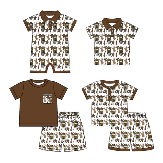26.1.6 Custom MOQ:3 or 5 pcs each design milk silk Sibling baby boy clothes short sleeve shorts sets 2 and top and romper