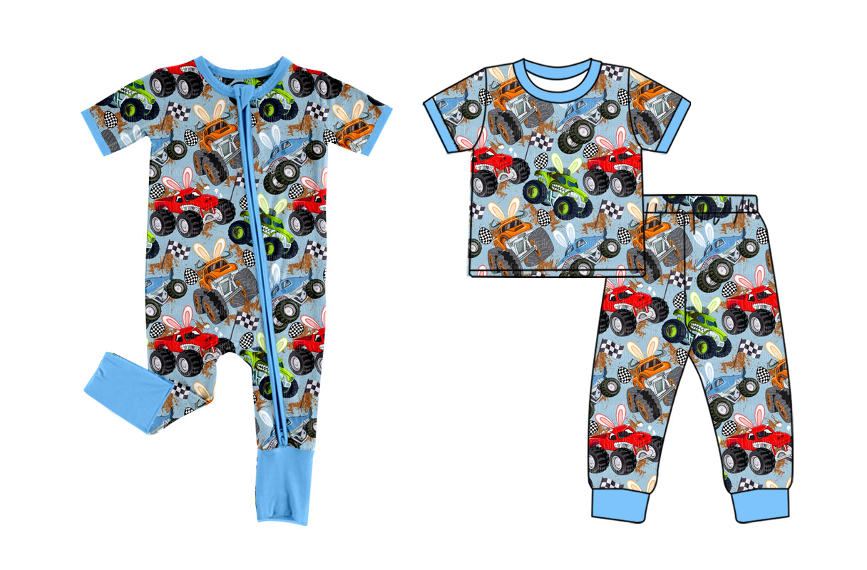 26.1.7 Custom MOQ:3 or 5 pcs each design milk silk Sibling baby boy clothes bunny short sleeve pants sets and romper