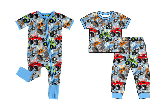 26.1.7 Custom MOQ:3 or 5 pcs each design milk silk Sibling baby boy clothes bunny short sleeve pants sets and romper
