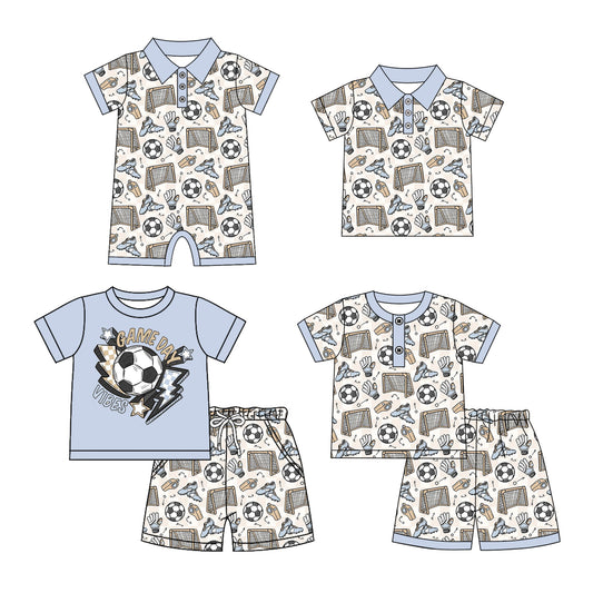 26.1.7 Custom MOQ:3 or 5 pcs each design milk silk Sibling baby boy clothes short sleeve shorts sets 2 and top and romper