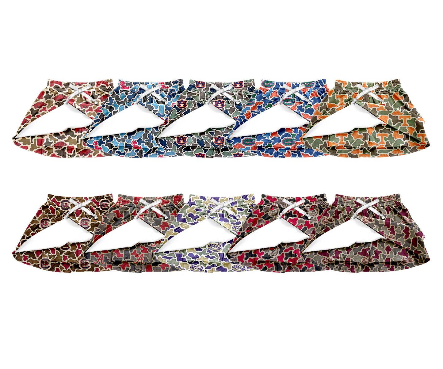 26.1.8 Custom MOQ:3 or 5 pcs each design milk silk Sibling baby girl clothes summer team camouflage skirts 10