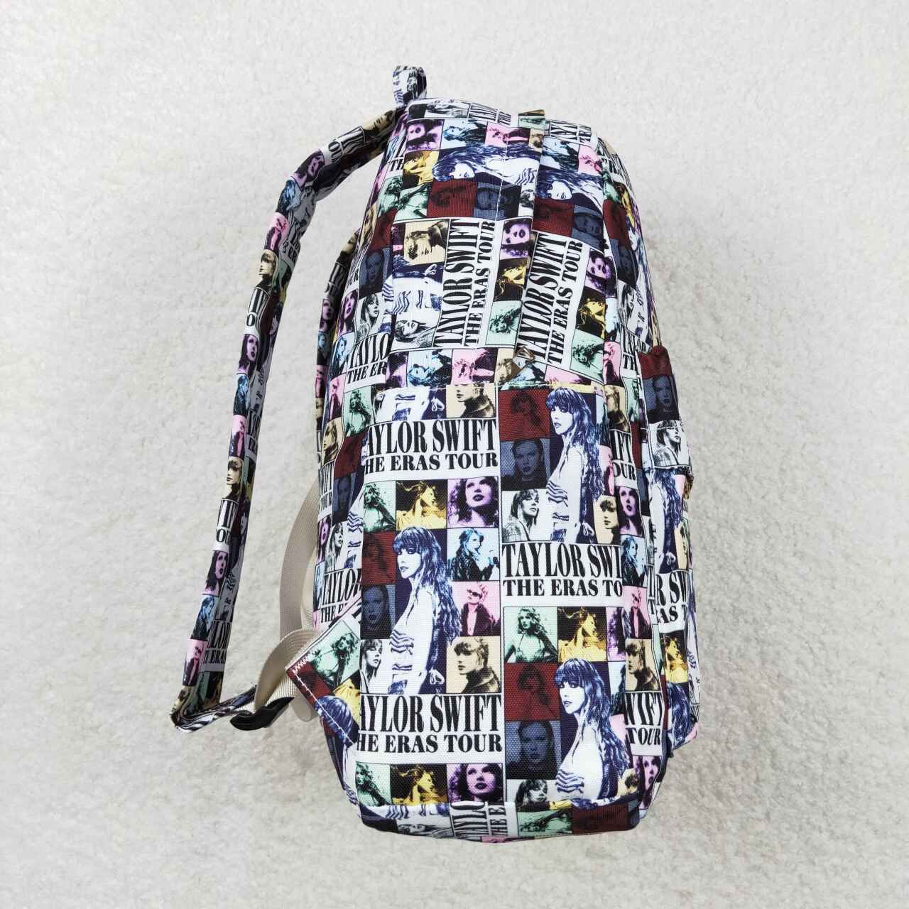 BA0180 Country music singer alphabet photo White backpack