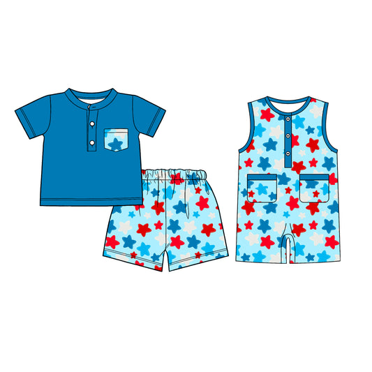 26.1.5 Custom MOQ:3 or 5 pcs each design milk silk Sibling baby boy clothes short sleeve shorts sets and romper