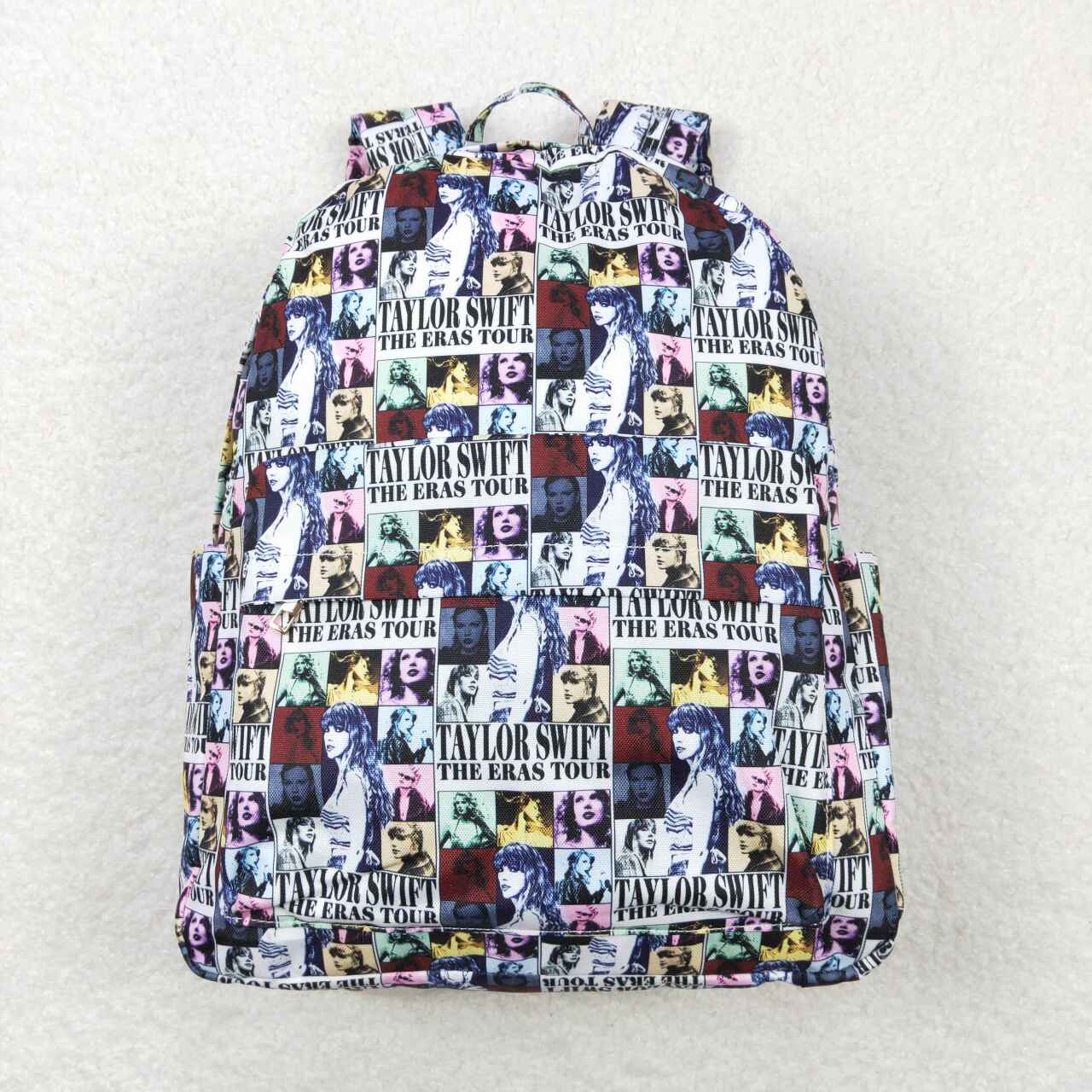 BA0180 Country music singer alphabet photo White backpack