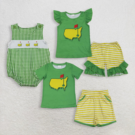 Sibling Baby boys girls clothes short sleeve shorts sets and Rompers