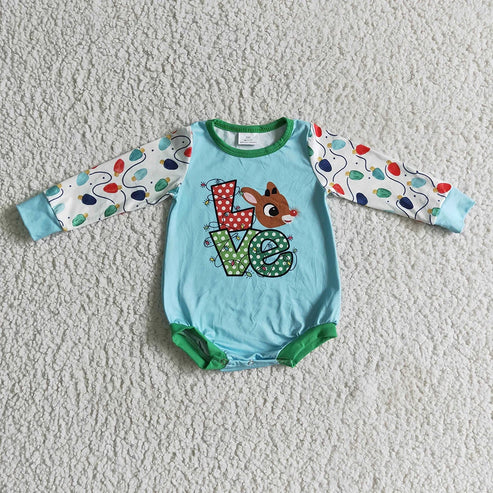 5.21 Sibling Baby Kids Christmas Santa Long Sleeves Rompers