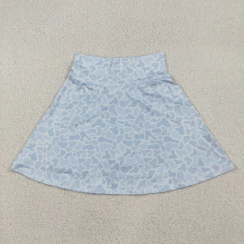 11.1 Adult Women Girls Light Grey Camo Yoga Active Skirt Shorts Bottoms