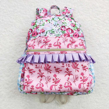 3.11  BA0099 RTS toddler backpack floral flower girl gift back to school preschool bag