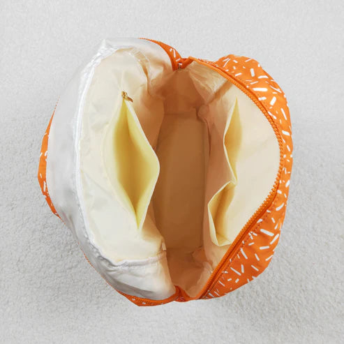 11.27 BA0339 Baby Kids Yellow Drip Team Zipper School Back Bags