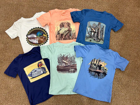 5.10 Sibling Baby Boys Hunting Duck Short Sleeve Tee Shirts Tops