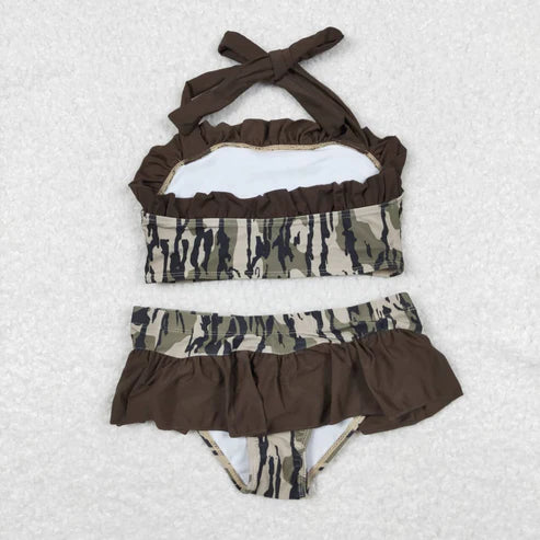 S0193 Camouflage lace bathing suit