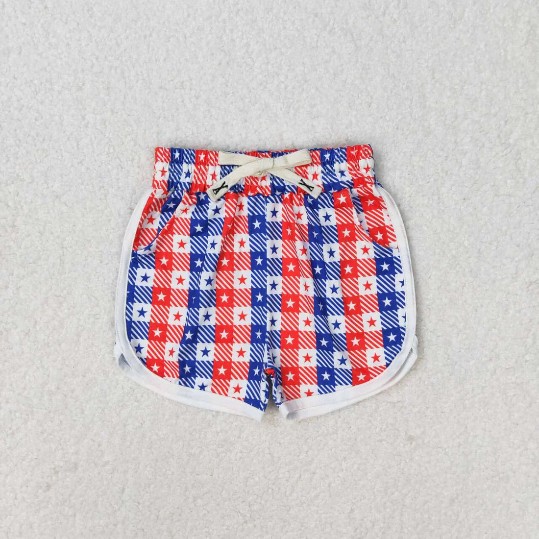 6.13 Sibling 4 Colors Baby Girls Summer Camo Plaid Shorts Bottoms