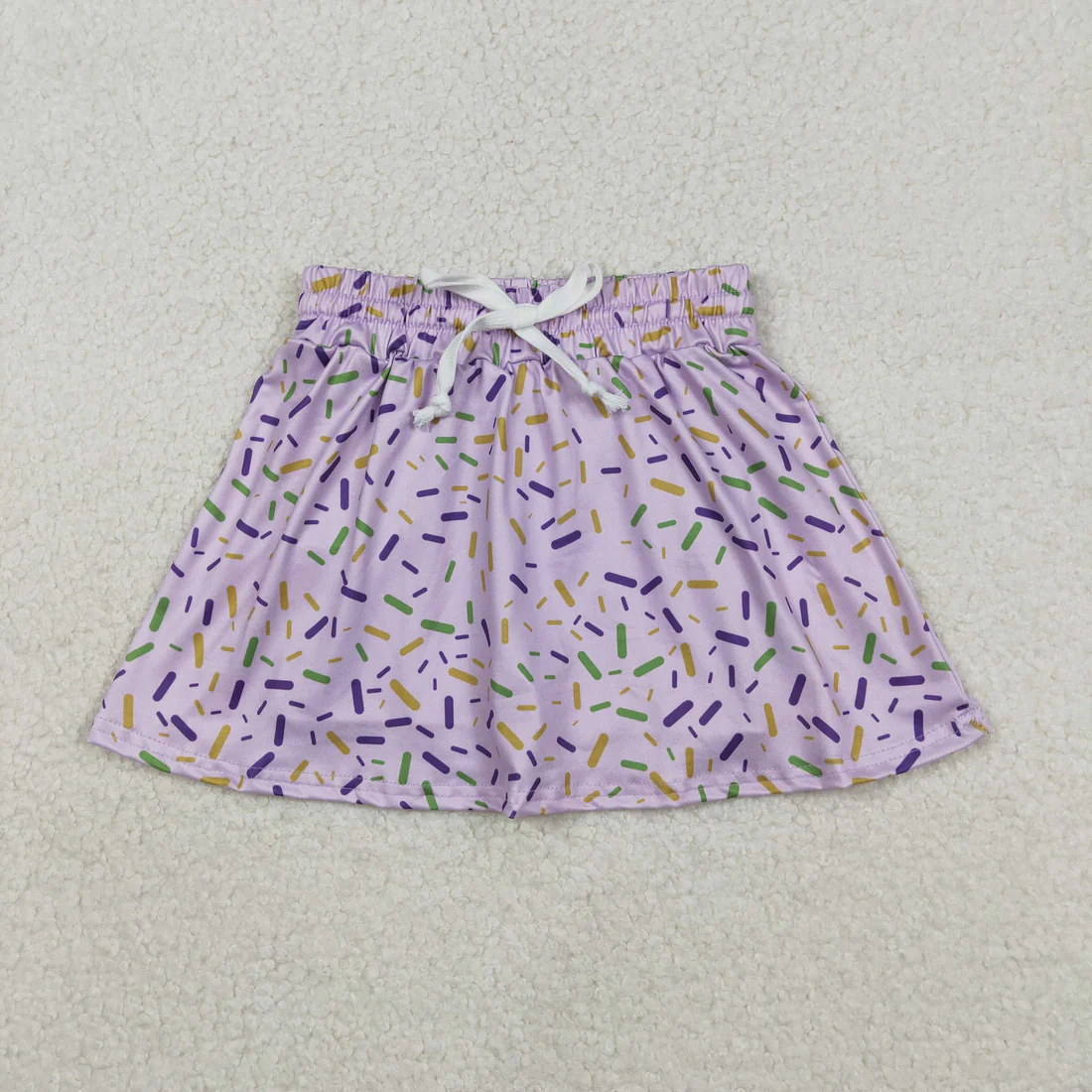 Sibling baby girl boys clothes ice cream long sleeve tops and shorts and skirts