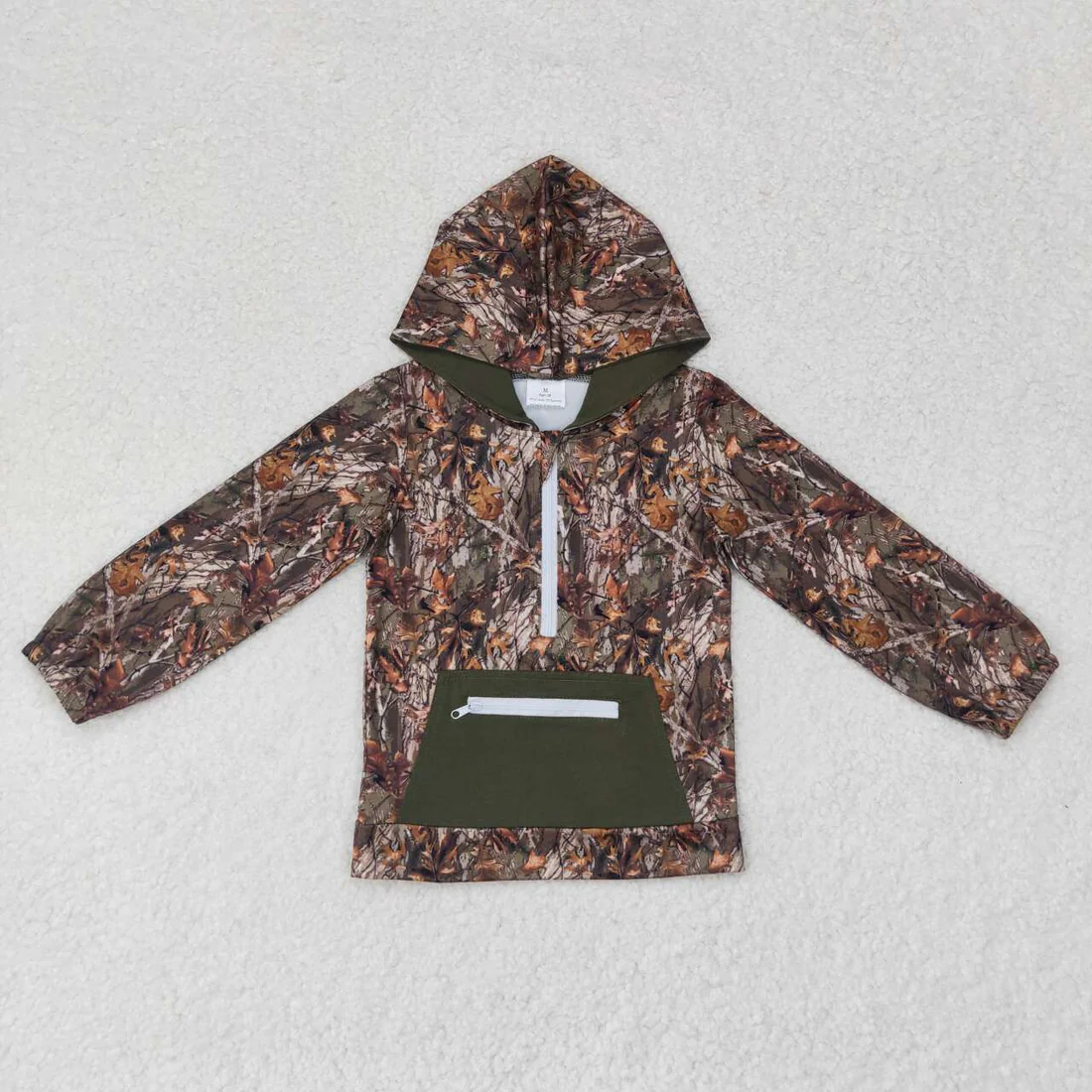 Sibling baby boys girls clothes camouflage hooded long sleeve tops