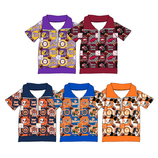 26.1.8 Custom MOQ:3 or 5 pcs each design milk silk Sibling baby boy clothes team short sleeve tops 5