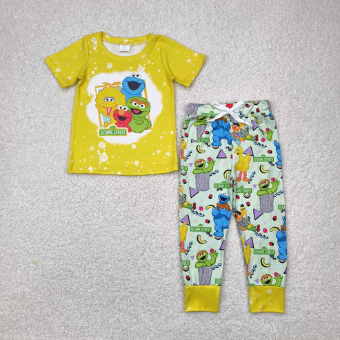 4.15 BSPO0314 Baby Boys Street Duck Shirt Pants Boutique Outfits Clothes Set