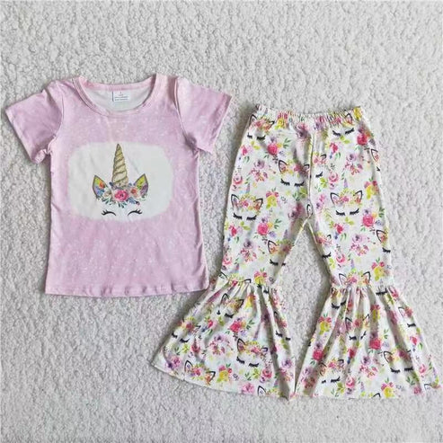 4.15 C0-9 Lavender Unicorn Flower Set