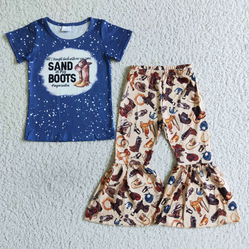 4.23 B8-30 girls clothing cartoon print short sleeve long prints baby clothing milk silk