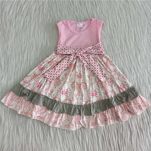 4.7 A8-1 patterned sleeveless skirt