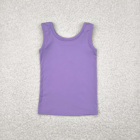 5.10 GT0990 Baby Girls Lavender Sleeveless Yoga Active Tee Shirts Vest