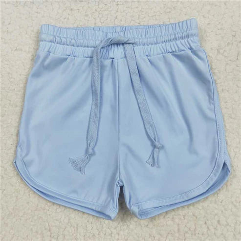 6.2 Sibling Baby Girls Colorful Belt Yoga Shorts Bottoms