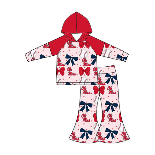 6.25  Custom Moq 3 each item Sibling Baby Girls Ole Miss Team Romper Dress Clothes Sets