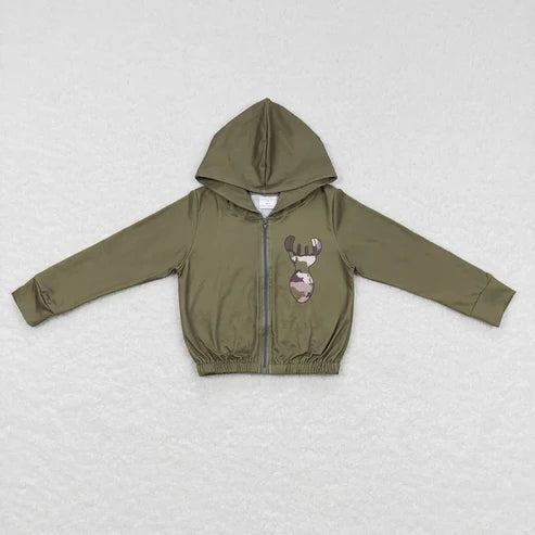 6.2 Sibling Baby Girls Camouflage Hunting Season Hooded Tops Cardigans Jackets
