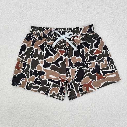 Family Boys Baby Girls Duck Brown Camouflage Beach Wear Trunks Swimsuits